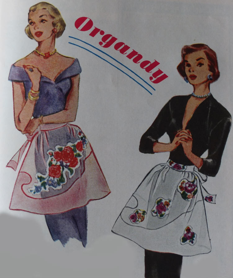 1950s McCall's Vintage Sewing Pattern Hostess Apron One Size Mid Century  Modern
