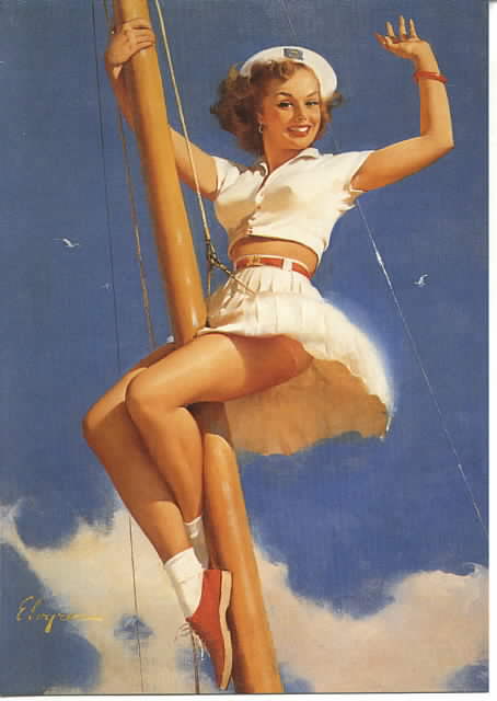 Vintage Pin Up Sailor 113
